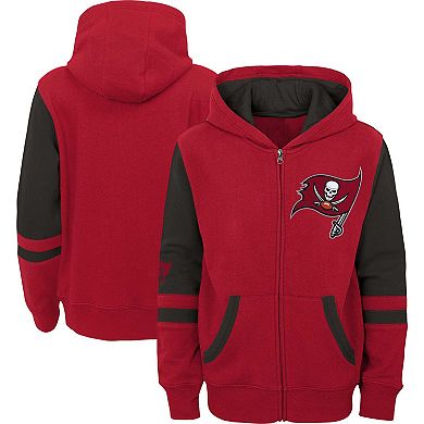 Preschool  Red Tampa Bay Buccaneers Stadium Color Block Full-Zip Hoodie