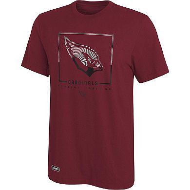 Men's Cardinal Arizona Cardinals Combine Authentic Clutch T-Shirt