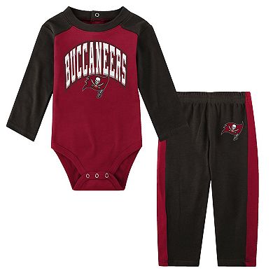 Infant Pewter Tampa Bay Buccaneers Rookie of the Year Long Sleeve Bodysuit & Pants Set
