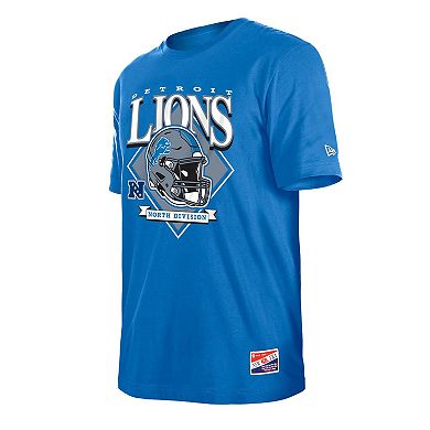 Men's New Era Blue Detroit Lions Team Logo T-Shirt
