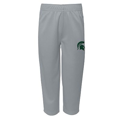 Infant Green Michigan State Spartans Two-Piece Red Zone Jersey & Pants Set