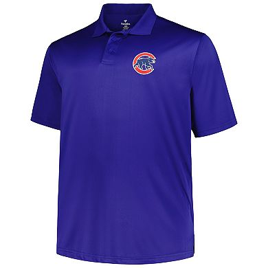 Men's Profile Royal/White Chicago Cubs Big & Tall Two-Pack Solid Polo Set