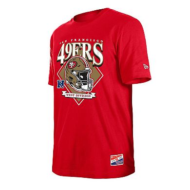 Men's New Era Scarlet San Francisco 49ers Team Logo T-Shirt