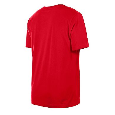 Men's New Era Scarlet San Francisco 49ers Team Logo T-Shirt