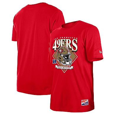 Men's New Era Scarlet San Francisco 49ers Team Logo T-Shirt