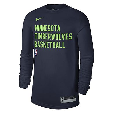 Unisex Nike Navy Minnesota Timberwolves 2023/24 Legend On-Court Practice Long Sleeve T-Shirt