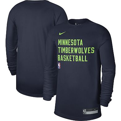 Unisex Nike Navy Minnesota Timberwolves 2023/24 Legend On-Court Practice Long Sleeve T-Shirt