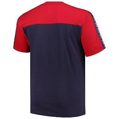 Men's Profile Red/Navy Boston Red Sox Big & Tall Yoke Knit T-Shirt