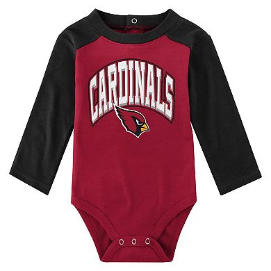 Infant Black Arizona Cardinals Rookie of the Year Long Sleeve Bodysuit & Pants Set