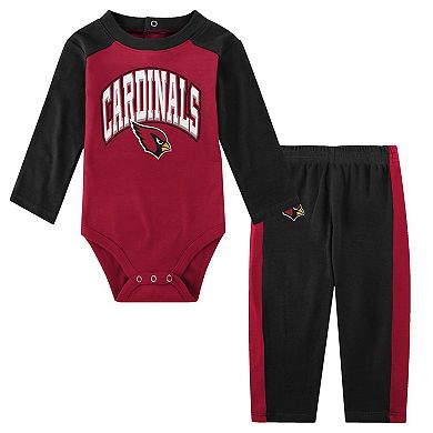 Infant Black Arizona Cardinals Rookie of the Year Long Sleeve Bodysuit & Pants Set
