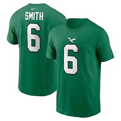 Men's Nike DeVonta Smith Kelly Green Philadelphia Eagles Alternate Player Name & Number T-Shirt