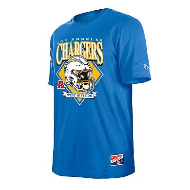 Men's New Era Gray Los Angeles Chargers Team Logo T-Shirt