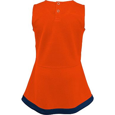 Girls Infant Orange Denver Broncos Cheer Captain Jumper Dress
