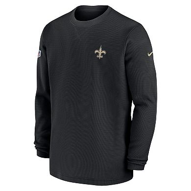 Men's Nike  Black New Orleans Saints 2023 Sideline Long Sleeve Performance T-Shirt