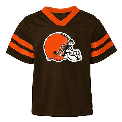 Toddler Brown Cleveland Browns Red Zone Jersey & Pants Set