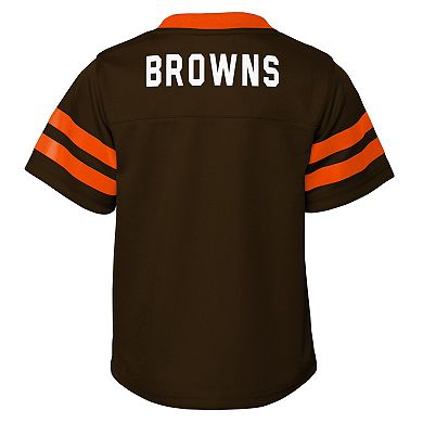 Toddler Brown Cleveland Browns Red Zone Jersey & Pants Set