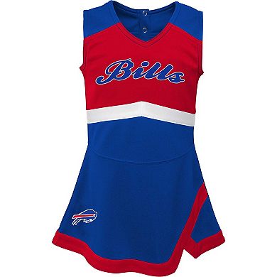 Girls Infant Royal Buffalo Bills Cheer Captain Jumper Dress