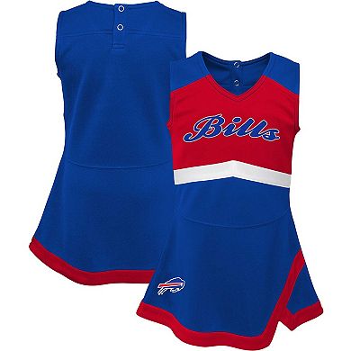 Girls Infant Royal Buffalo Bills Cheer Captain Jumper Dress