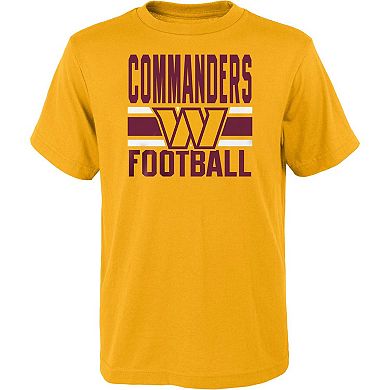 Youth Gold/Burgundy Washington Commanders Fan Fave T-Shirt Combo Set