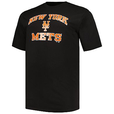 Men's Profile Black/Heather Gray New York Mets Big & Tall T-Shirt Combo Pack
