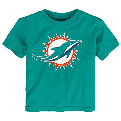 Infant  Aqua Miami Dolphins Primary Logo T-Shirt