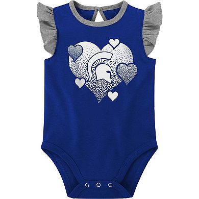 Girls Newborn & Infant Royal/Gray Kentucky Wildcats Spread the Love 2-Pack Bodysuit Set