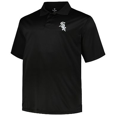 Men's Profile Black/White Chicago White Sox Big & Tall Two-Pack Solid Polo Set