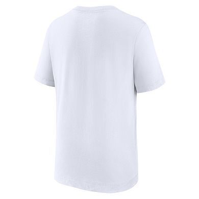 Youth Nike White Liverpool Crest T-Shirt