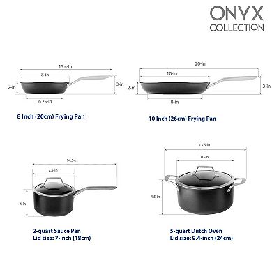 TECHEF - Onyx Collection - 6 Piece Cookware Set