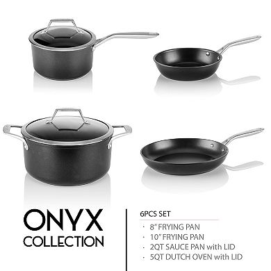 TECHEF - Onyx Collection - 6 Piece Cookware Set