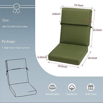 Aoodor High Back Chair Cushion- Set Of 4