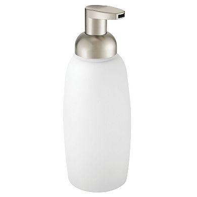 mDesign Ariana Glass Refillable Foaming Soap Dispenser Pump