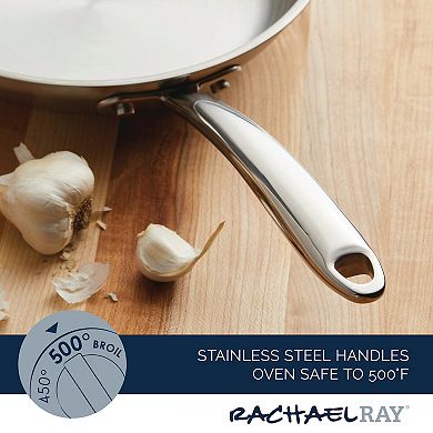 Rachael Ray® Professional 10-in. Stainless Steel Induction Frypan