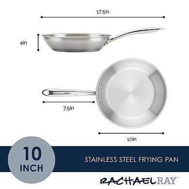 Rachael Ray® Professional 10-in. Stainless Steel Induction Frypan