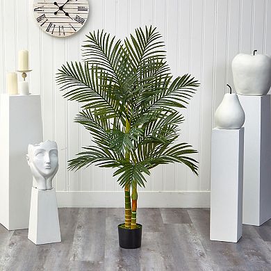 nearly natural 5-ft. Golden Cane Artificial Palm Tree