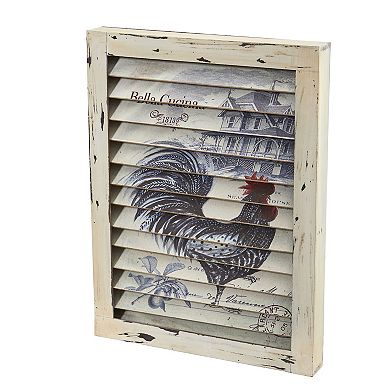 nearly natural Rooster Window Shutter Wall Decor