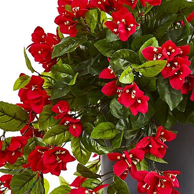 nearly natural 26-in. UV Resistant Bougainvillea Artificial Plant in Planter