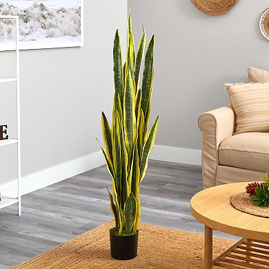 nearly natural 58-in. Sansevieria Artificial Plant