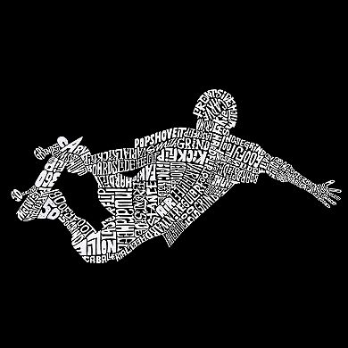 POPULAR SKATING MOVES & TRICKS - Girl's Word Art T-shirt