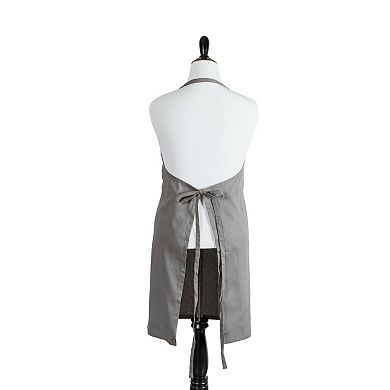 38" Gray Adjustable Extra Large Chef Kitchen Apron with Pockets