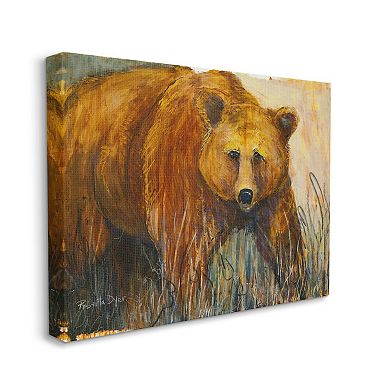Stupell Home Decor Modern Bear Wildlife Canvas Wall Art