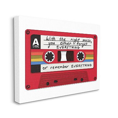 Stupell Home Decor The Right Music Cassette Canvas Wall Art