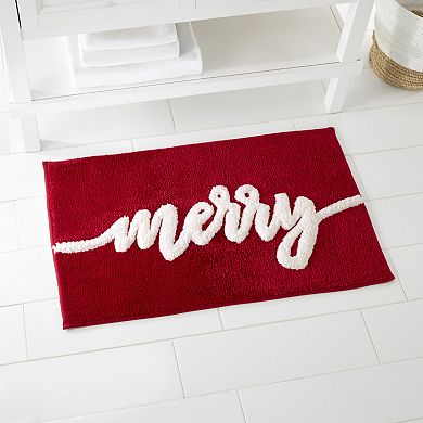 Avanti Merry Christmas Bathroom Rug