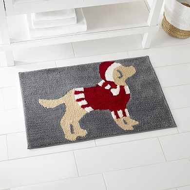 Avanti Christmas Dog Bathroom Rug