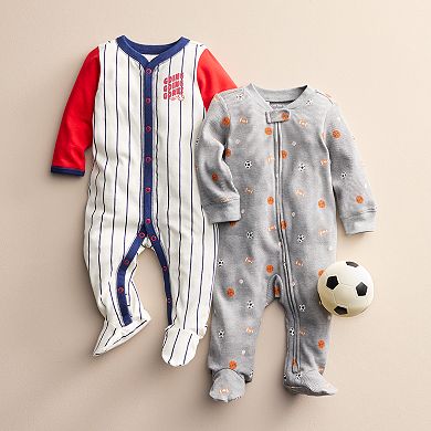 Baby Boy Carter's Baseball Snap-Up Cotton Sleep & Play