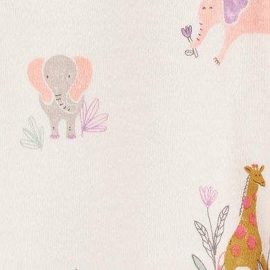 Baby Girl Carter's Animal Print 2-Way Zip Cotton Sleep & Play