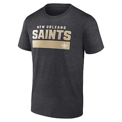 Men's Fanatics Branded  Charcoal New Orleans Saints T-Shirt