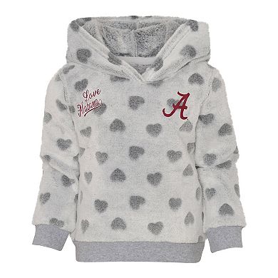 Girls Preschool Gray/Black Alabama Crimson Tide Heart to Heart Hoodie & Leggings Set