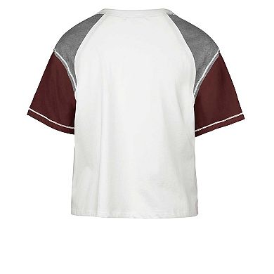 Women's '47 White Alabama Crimson Tide Serenity Gia Cropped T-Shirt