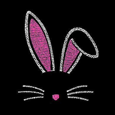 Bunny Ears - Girl's Word Art Hooded Sweatshirt